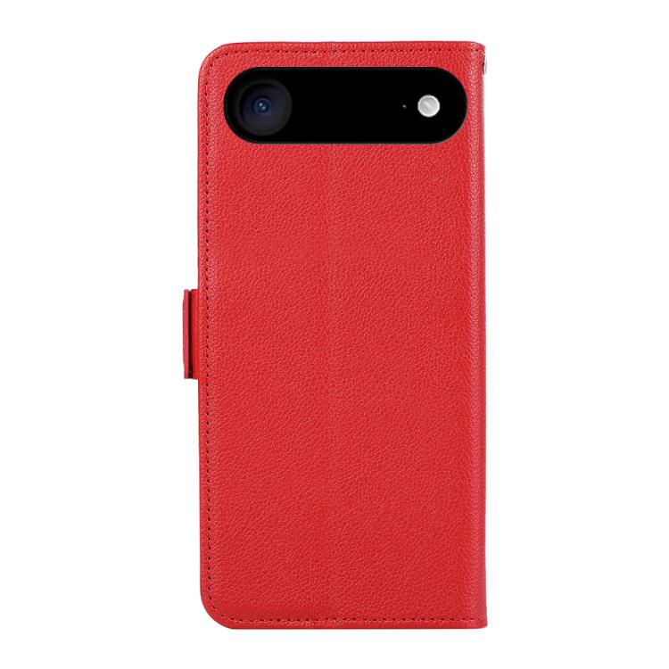 For iPhone 17 Air ABEEL Side-Magnetic Litchi Pattern Leather RFID Phone Case(Red)