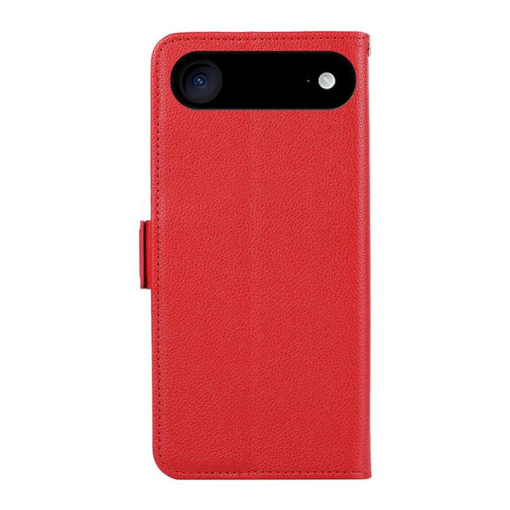For iPhone 17 Air ABEEL Side-Magnetic Litchi Pattern Leather RFID Phone Case(Red)