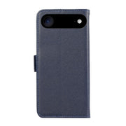 For iPhone 17 Air ABEEL Side-Magnetic Litchi Pattern Leather RFID Phone Case(Blue)