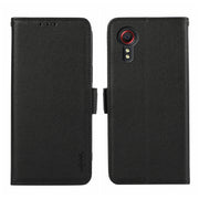 For Samsung Galaxy Xcover7 ABEEL Side-Magnetic Litchi Pattern Leather RFID Phone Case(Black)