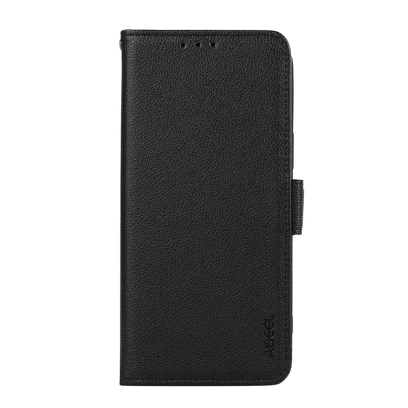 For Samsung Galaxy Xcover7 ABEEL Side-Magnetic Litchi Pattern Leather RFID Phone Case(Black)