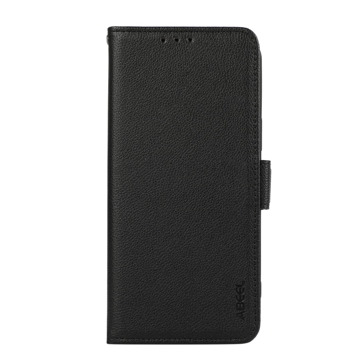 For Samsung Galaxy Xcover7 ABEEL Side-Magnetic Litchi Pattern Leather RFID Phone Case(Black)