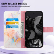 For Google Pixel 9 Pro PT003 Marble Pattern Flip Leather Phone Case(Galaxy Marble White)