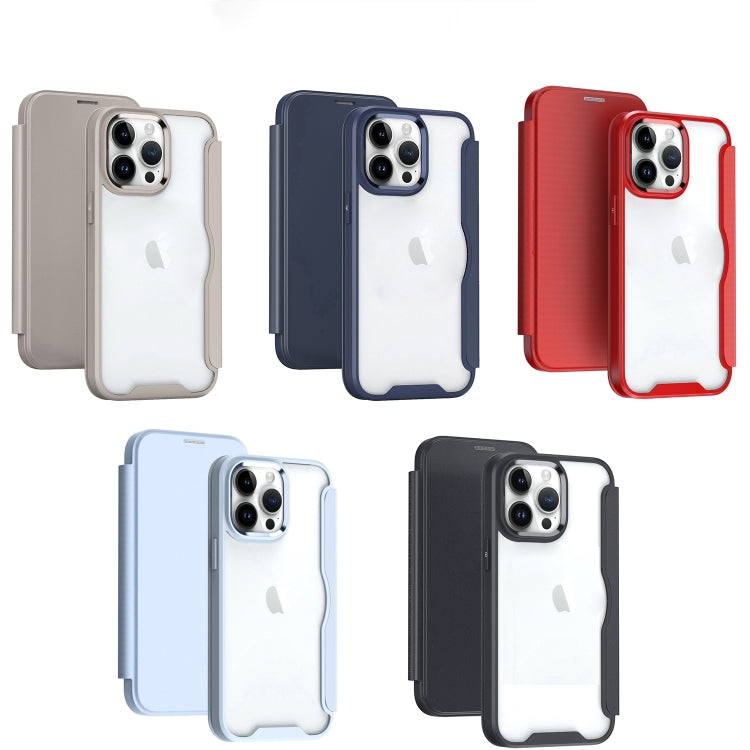 For iPhone 15 Pro Max RFID Blocking Adsorption Flip Leather Phone Case(Black)