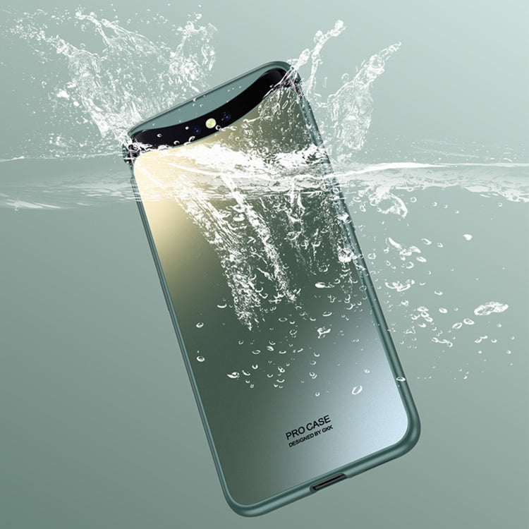 For OPPO Find X GKK AG Craft Skin Feel Magnetic Combination Full Coverage Phone Case(Black)