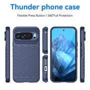 For Google Pixel 9 Thunderbolt Shockproof TPU Phone Case(Blue)