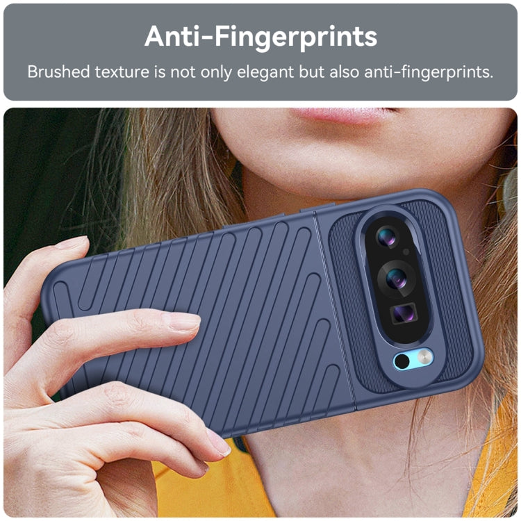 For Google Pixel 9 Thunderbolt Shockproof TPU Phone Case(Blue)