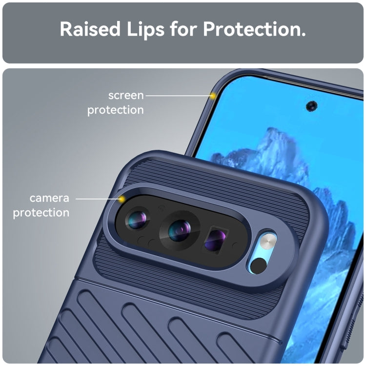 For Google Pixel 9 Thunderbolt Shockproof TPU Phone Case(Blue)