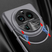 For OPPO Find X6 Pro GKK Mortise-Tenon Connection Contrast Color Leather Shockproof Phone Case(Blue)