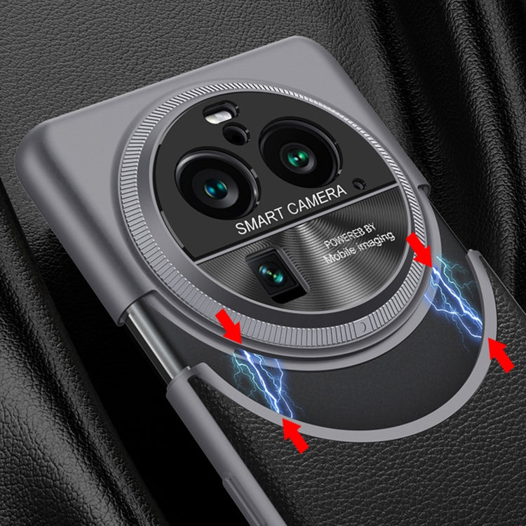 For OPPO Find X6 GKK Mortise-Tenon Connection Contrast Color Leather Shockproof Phone Case(Brown)