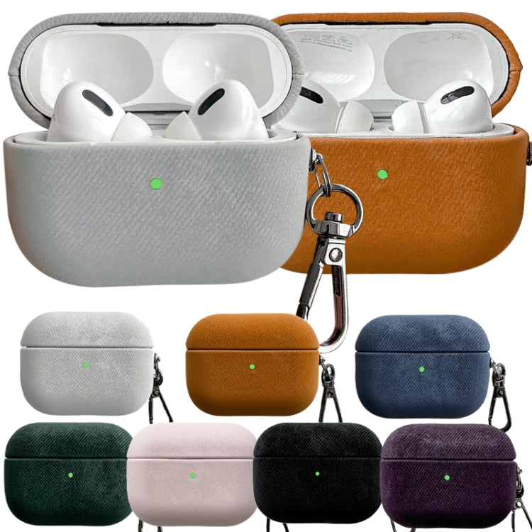 For AirPods Pro Suede Earphone Protective Case(Blue)