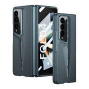 For Samsung Galaxy Z Fold4 5G GKK Integrated Blade Ultra-thin Full Coverage Phone Case(Cyan)
