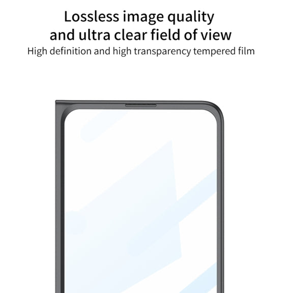 For Samsung Galaxy Z Fold4 5G GKK Integrated Blade Ultra-thin Full Coverage Phone Case(Cyan)