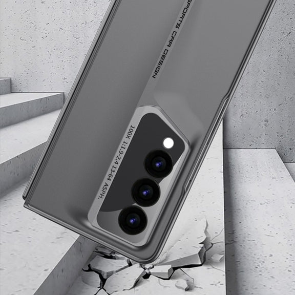 For Samsung Galaxy Z Fold3 GKK Integrated Blade Ultra-thin Full Coverage Phone Case(Cyan)