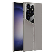 For Samsung Galaxy S24 Ultra 5G GKK Blade Ultra-thin Leather Full Coverage Phone Case(Grey)