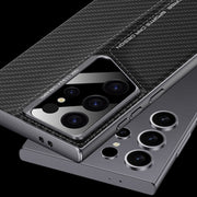 For Samsung Galaxy S24 Ultra 5G GKK Blade Ultra-thin Leather Full Coverage Phone Case(Grey)