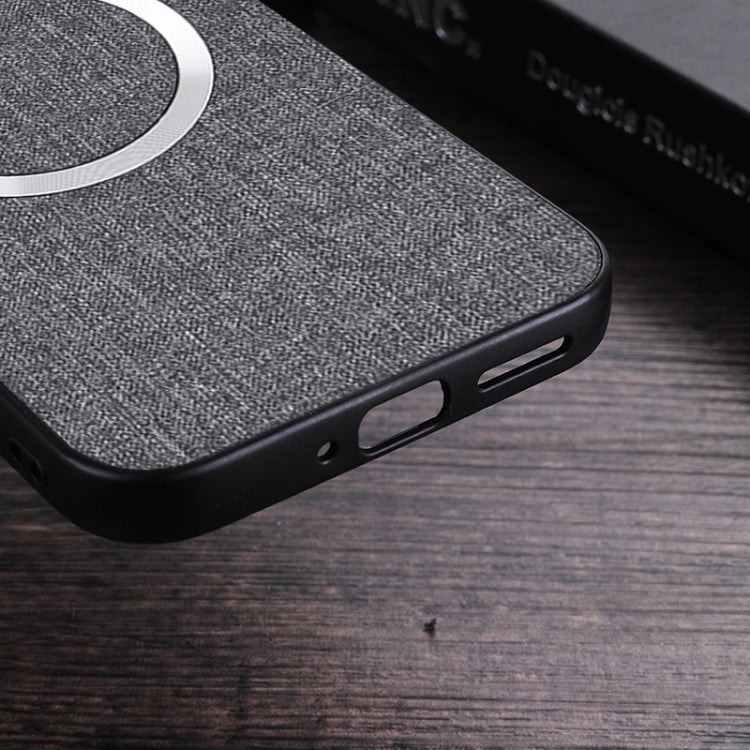 For Google Pixel 9 CD Magnetic Ring Cloth Texture PU Phone Case(Black)
