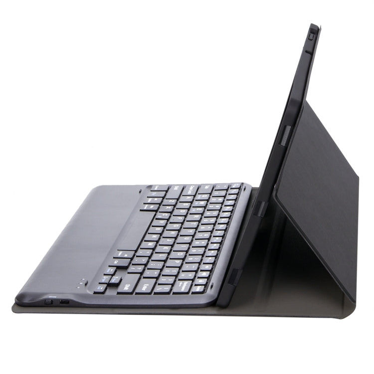For Xiaomi Pad 6S Pro 12.4 Lambskin Texture Detachable Bluetooth Keyboard Leather Case(Black)