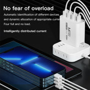 Ma-Ant 60W USB-C/Type-C+3 USB Multi-port Fast Charging Charger, Plug:EU Plug(White)
