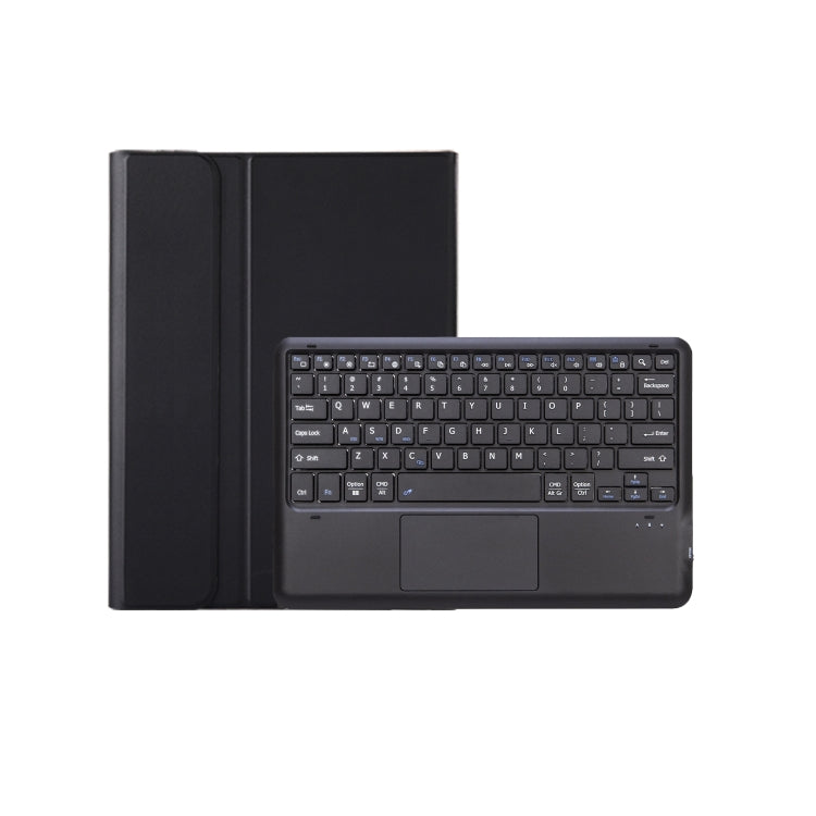 For Xiaomi Pad 6S Pro 12.4 Lambskin Texture Detachable Bluetooth Keyboard Leather Case with Touchpad(Black)