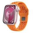 For Apple Watch Series 2 42mm Oval Holes Fluororubber Watch Band(Orange) - free shipping - PMC TechLife - Order now!