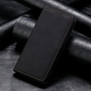 For Redmi K70 Ultra Business Solid Color Magnetic RFID Leather Phone Case(Black)