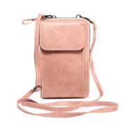 Elephant Pattern Multifunctional Cross Bag Phone Case(Light Pink)