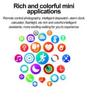 ET580 2.04 inch AMOLED Screen Sports Smart Watch Support Bluethooth Call /  ECG Function(Red Silicone Band)