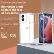 For Motorola Moto G Play 4G 2024 Terminator Style Shockproof Phone Case(Transparent)
