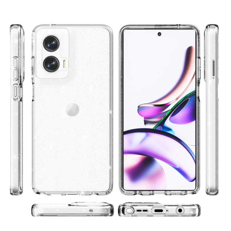 For Motorola Moto G Stylus 5G 2024 Terminator Style Shockproof Phone Case(Glitter White)