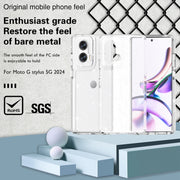 For Motorola Moto G Stylus 5G 2024 Terminator Style Shockproof Phone Case(Glitter White)