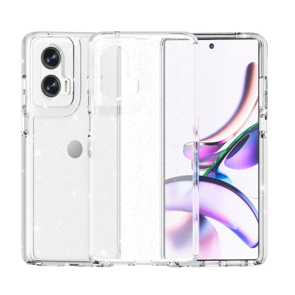 For Motorola Moto G Stylus 5G 2024 Terminator Style Shockproof Phone Case(Glitter White)