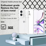 For Motorola Moto G Stylus 5G 2024 Terminator Style Shockproof Phone Case(Transparent)