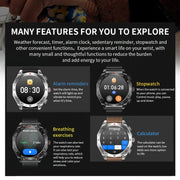 LEMFO T95 1.52 inch IPS Screen 2 in 1 Bluetooth Earphone Smart Watch Support Wellness Tracking(Silver)