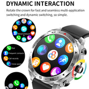 LEMFO T95 1.52 inch IPS Screen 2 in 1 Bluetooth Earphone Smart Watch Support Wellness Tracking(Silver)