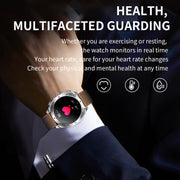 LEMFO T95 1.52 inch IPS Screen 2 in 1 Bluetooth Earphone Smart Watch Support Wellness Tracking(Silver)