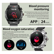LEMFO T95 1.52 inch IPS Screen 2 in 1 Bluetooth Earphone Smart Watch Support Wellness Tracking(Silver)