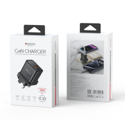 Yesido YC83 PD 30W USB-C/Type-C+USB Interface GaN Fast Charging Charger(UK Plug)