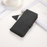 For OnePlus Ace 5 Pro / Ace 5 / 13R Side-Magnetic TJ Genuine Leather RFID Phone Case(Black)
