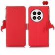 For OnePlus Ace 5 Pro / Ace 5 / 13R Side-Magnetic TJ Genuine Leather RFID Phone Case(Red) - OnePlus Cases by PMC TechLife | Online Shopping South Africa | PMC TechLife | Buy Now Pay Later Mobicred