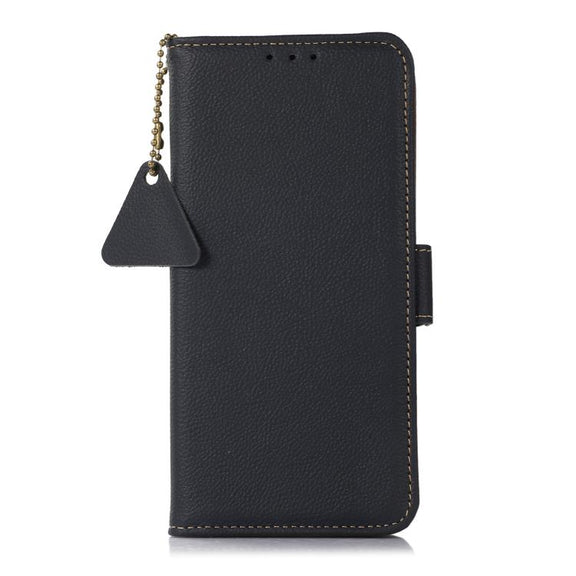 For OnePlus Ace 5 Pro / Ace 5 / 13R Side-Magnetic TJ Genuine Leather RFID Phone Case(Blue)