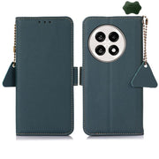 For OnePlus Ace 5 Pro / Ace 5 / 13R Side-Magnetic TJ Genuine Leather RFID Phone Case(Green)
