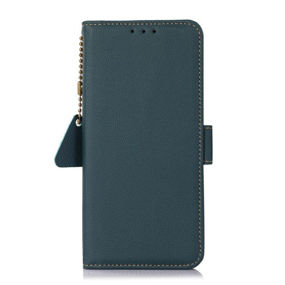 For OnePlus Ace 5 Pro / Ace 5 / 13R Side-Magnetic TJ Genuine Leather RFID Phone Case(Green)