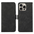 For iPhone 16 Pro ABEEL Frosted Magnetic RFID Leather Phone Case(Black) - iPhone 16 Pro Cases by PMC TechLife | Online Shopping South Africa | PMC TechLife | Buy Now Pay Later Mobicred