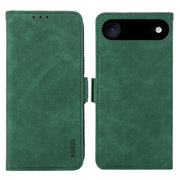 For iPhone 17 Air ABEEL Frosted Magnetic RFID Leather Phone Case(Green)