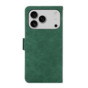 For iPhone 17 Pro Max ABEEL Frosted Magnetic RFID Leather Phone Case(Green)