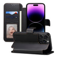 For iPhone 14 Pro Max ESEBLE E1 Nappa Texture MagSafe Holder Leather Phone Case(Black) - iPhone 14 Pro Max Cases by ESEBLE | Online Shopping South Africa | PMC TechLife | Buy Now Pay Later Mobicred