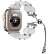 For Apple Watch Ultra 2 49mm Resin Retractable Chain Watch Band(Pearl White) - Watch Bands by PMC TechLife | Online Shopping South Africa | PMC TechLife