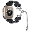 For Apple Watch Ultra 49mm Resin Retractable Chain Watch Band(Black) - Watch Bands by PMC TechLife | Online Shopping South Africa | PMC TechLife