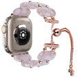For Apple Watch Ultra 49mm Resin Retractable Chain Watch Band(Pink Flower) - Watch Bands by PMC TechLife | Online Shopping South Africa | PMC TechLife
